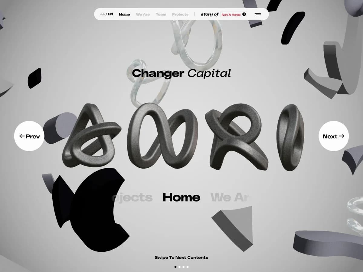 Changer Capital ANRI website preview by ANRI