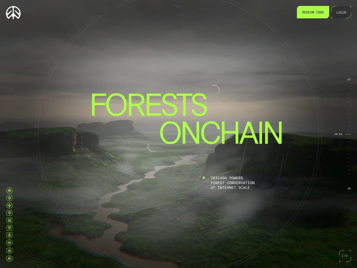 Ibicash - The Forest Powered Economy website preview by Glenn Catteeuw