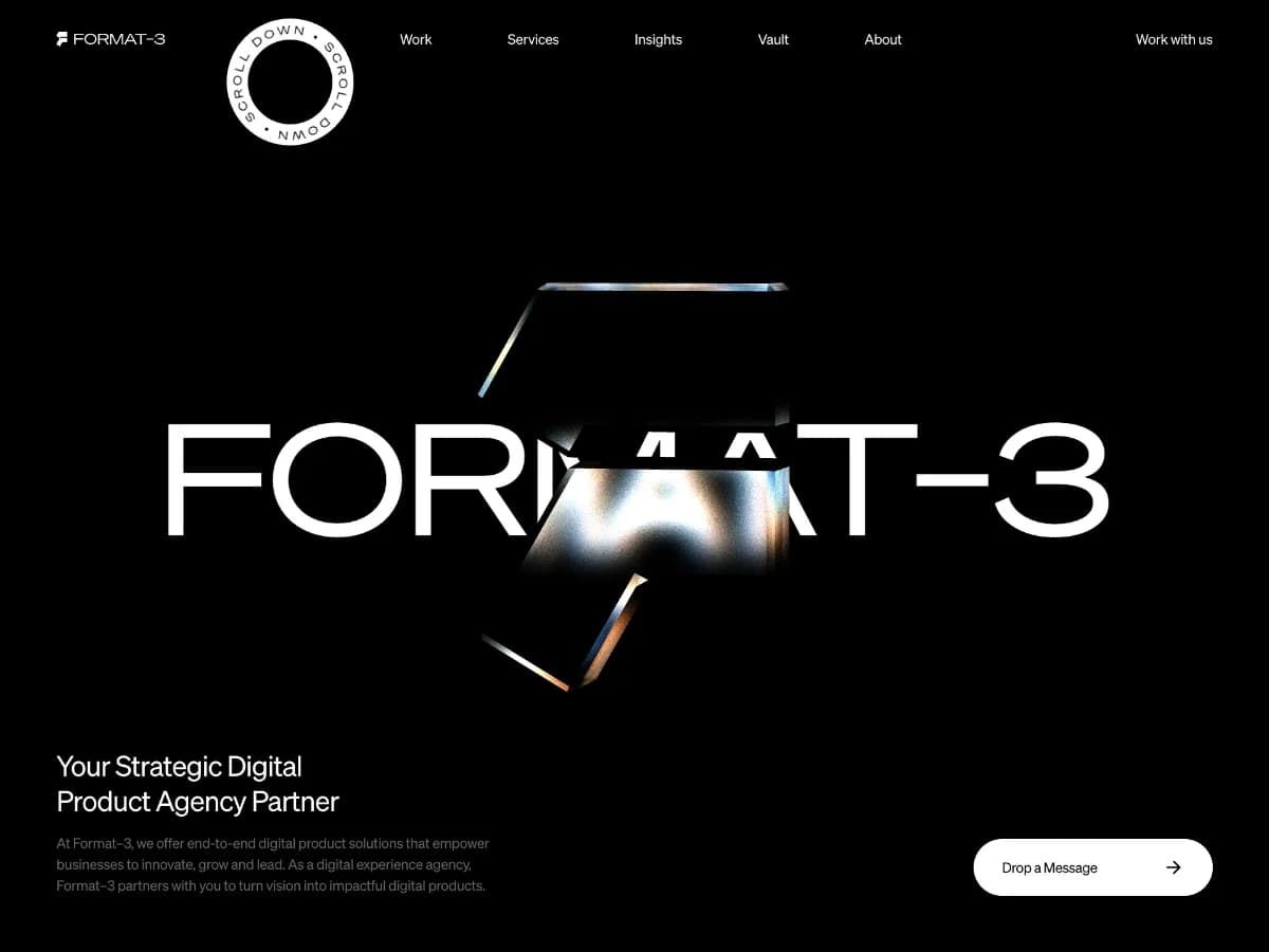 Your Strategic Digital Product Agency | Format–3 website preview by Format-3