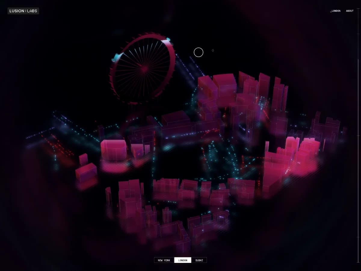 Digital City website preview by Lusion