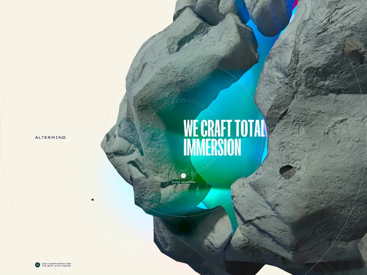 Altermind - We Craft Total Immersion website preview by Altermind