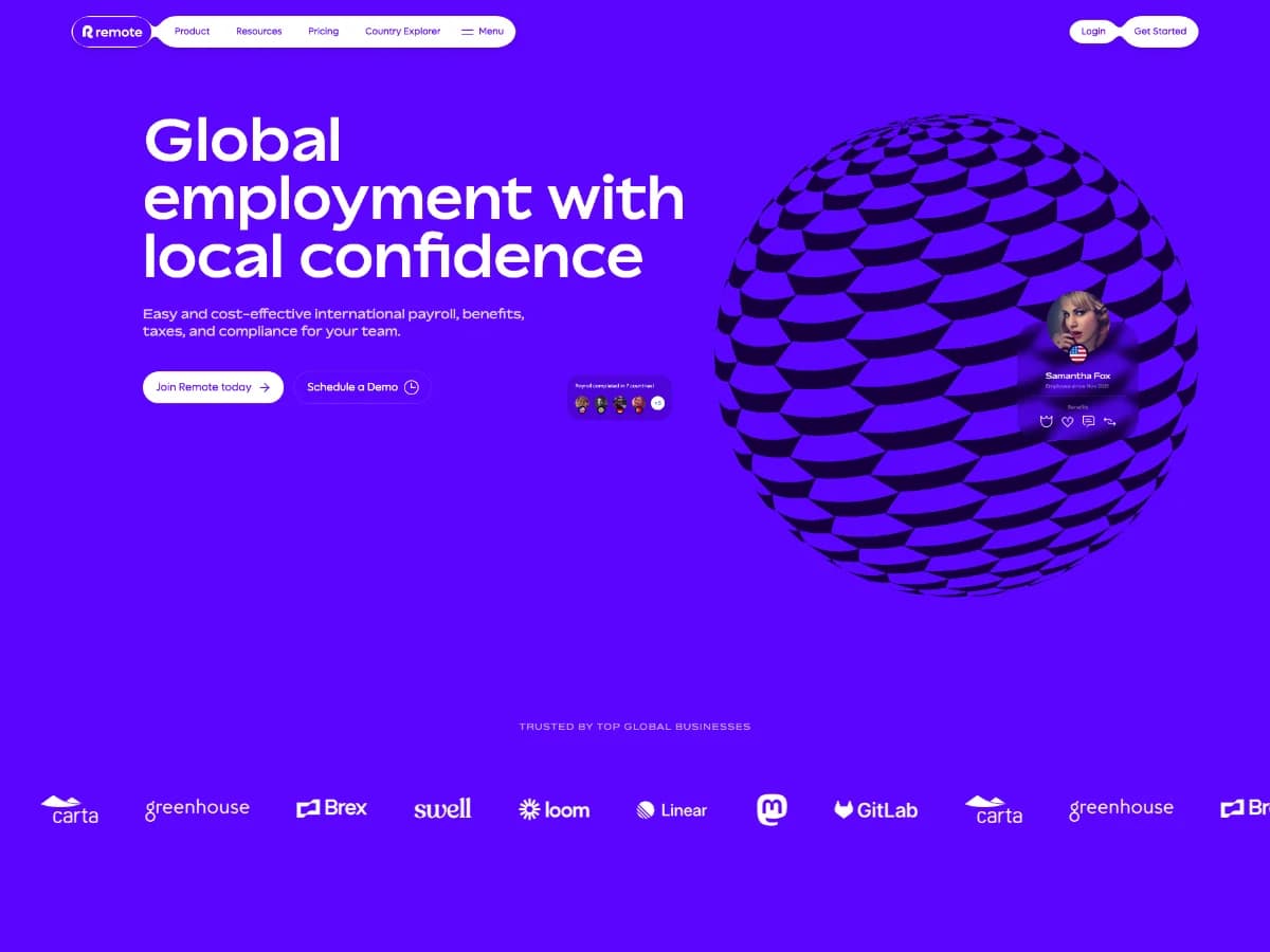 Remote - Made by Büro website preview by Bürocratik