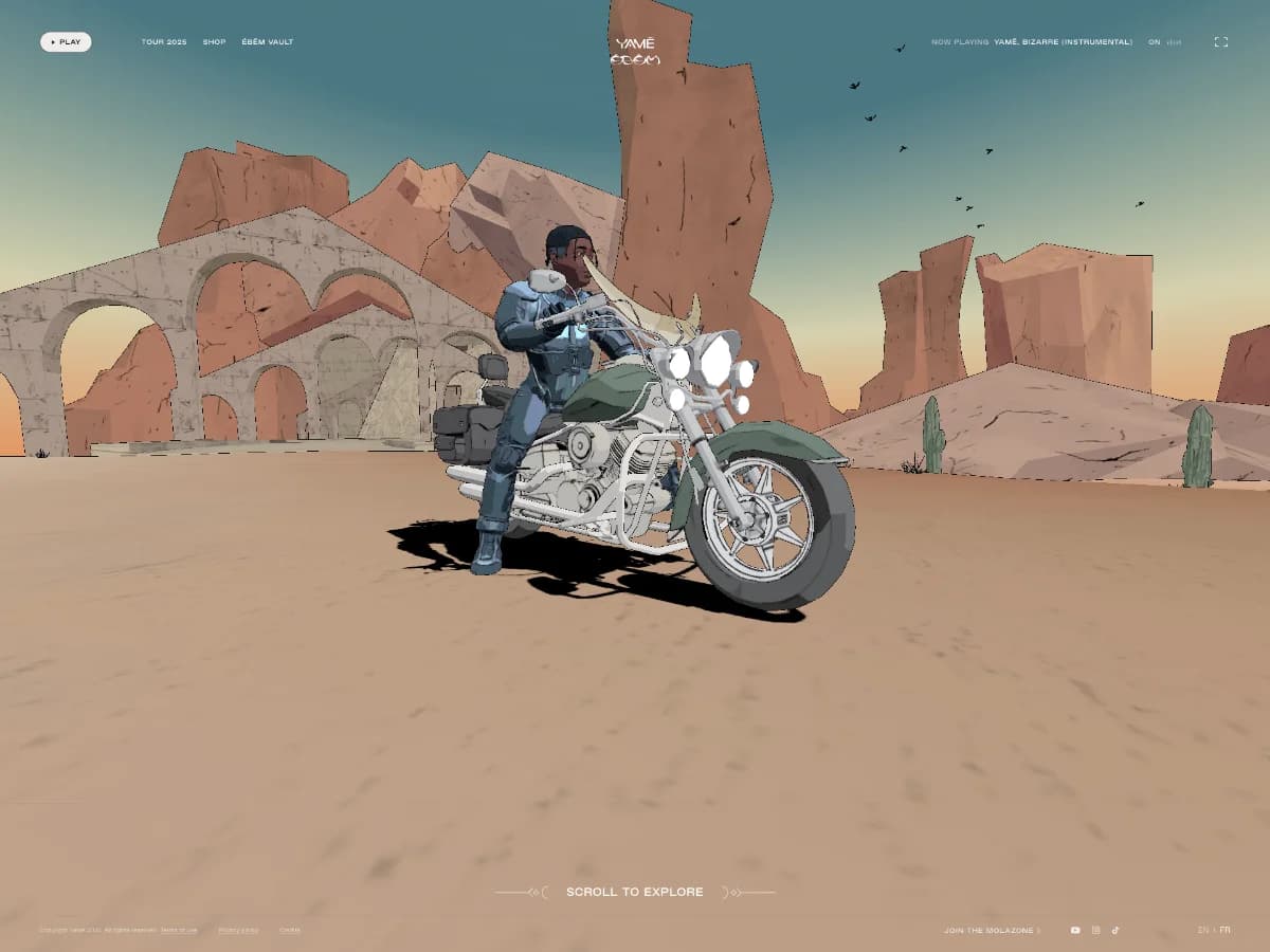 Yamê - The Molazone website preview by Studio 9P