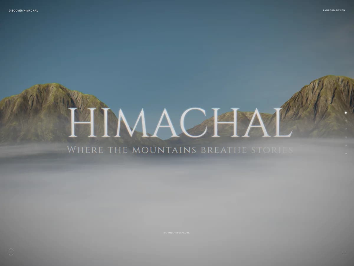 Discover Himachal website preview by Liquidink Design Studio