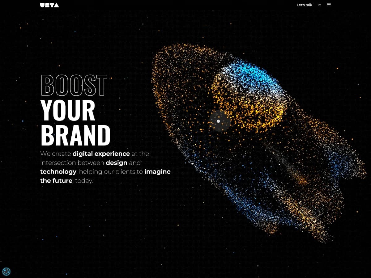 Usta Agency - BOOST YOUR BRAND website preview by Gianluca Lomarco