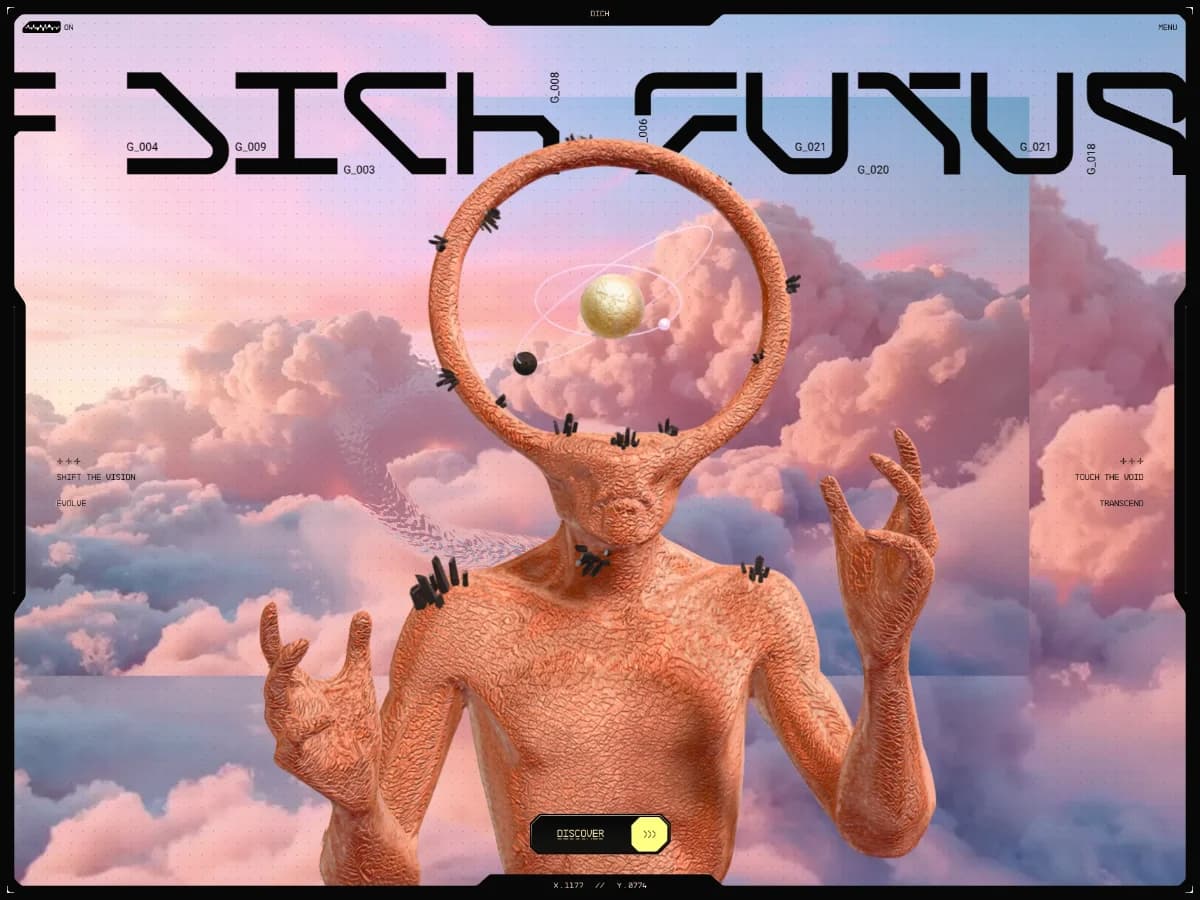 DICH™ Fashion | A New Era of Futuristic Fashion website preview by BL/S®