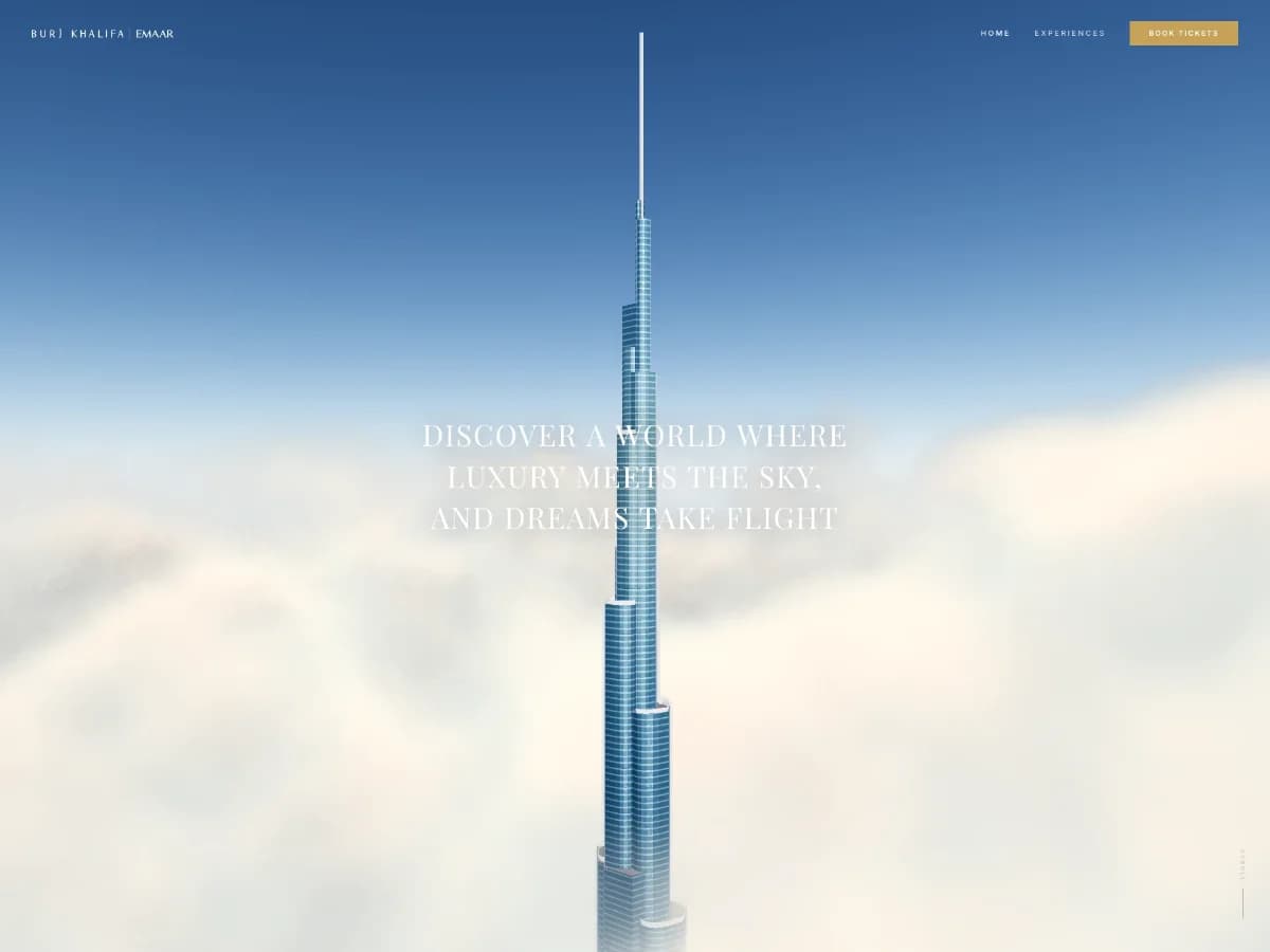 Burj Khalifa • Immersive 3D Website Design Concept website preview by Adrian Red