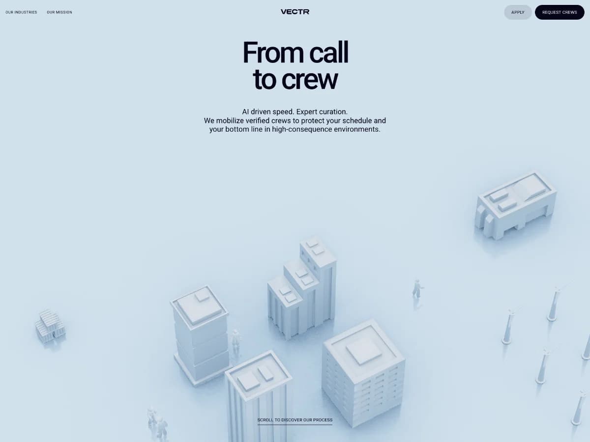 Vectr website preview by Utsubo