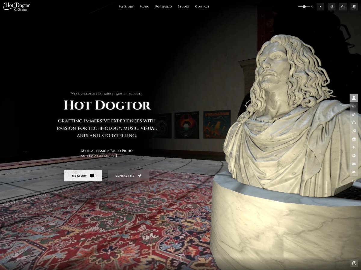 Hot Dogtor - Web Developer | Guitarist | Music Producer website preview by Hot Dogtor