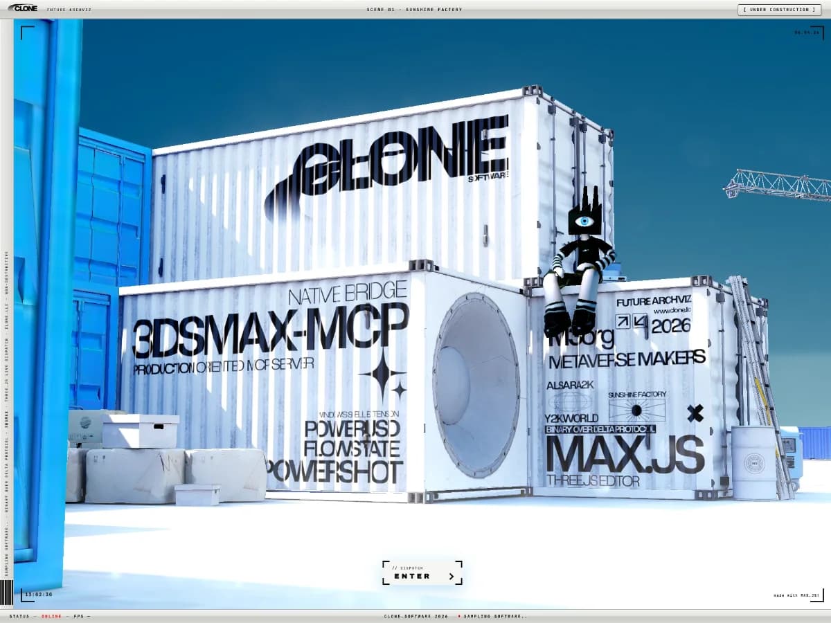 clone.llc - Building the future of architectural visualization. website preview by Oğulcan Sarıca