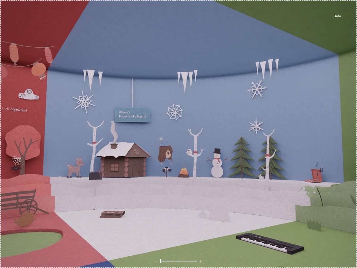 Aimee Wei's Papercraft World website preview by Andrew Woan