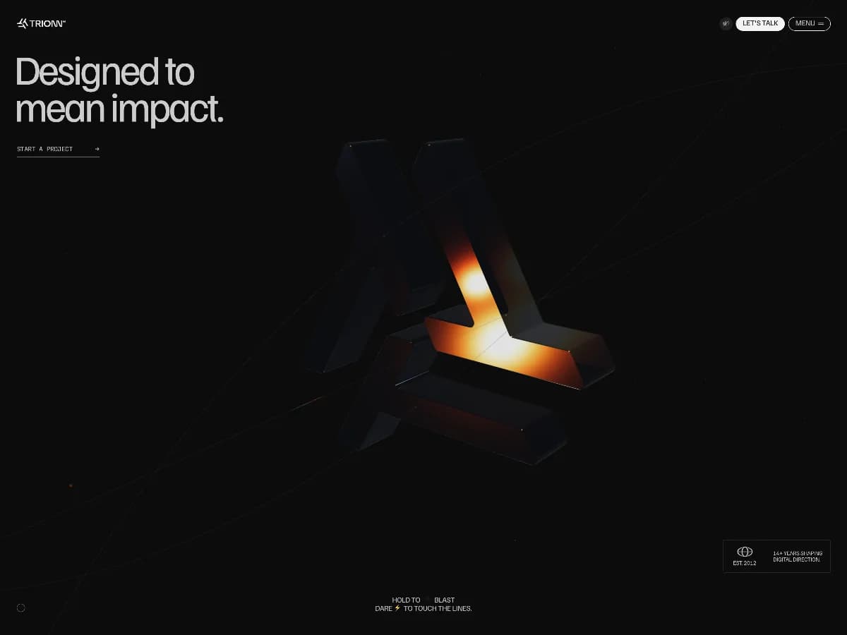 TRIONN | AI-Powered Creative Design & Development Studio website preview by TRIONN