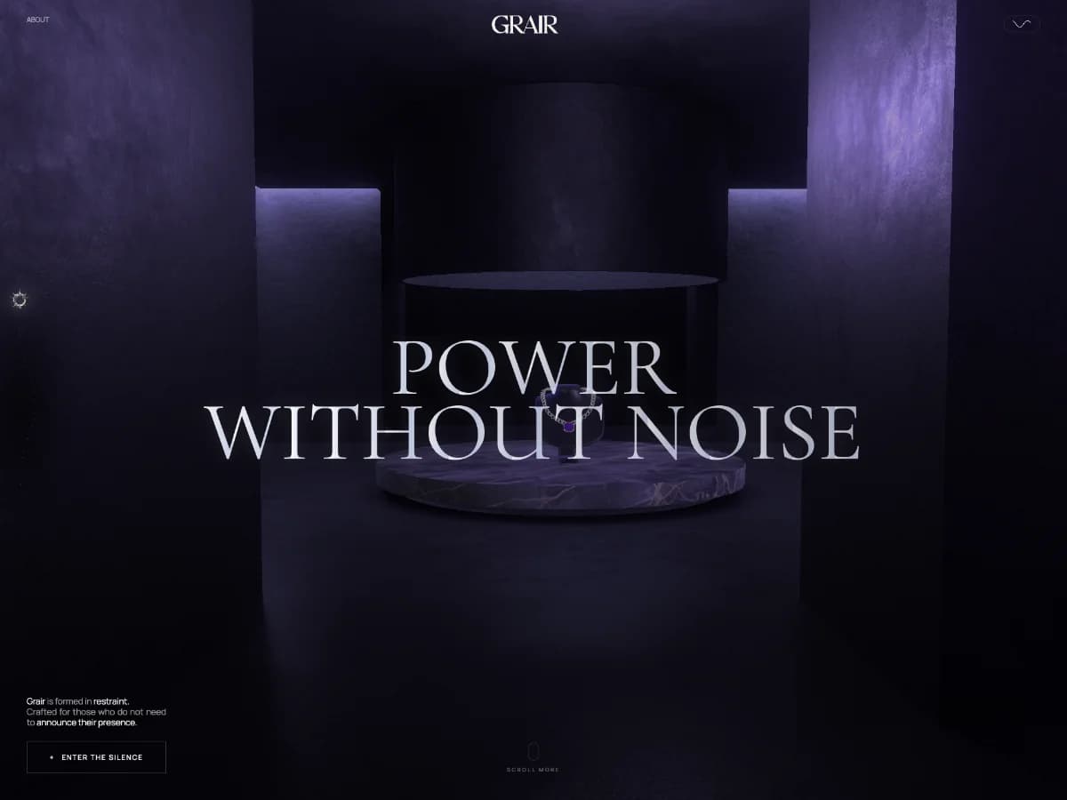 GRAIR — Immersive Luxury Jewelry Experience website preview by Undream Studio