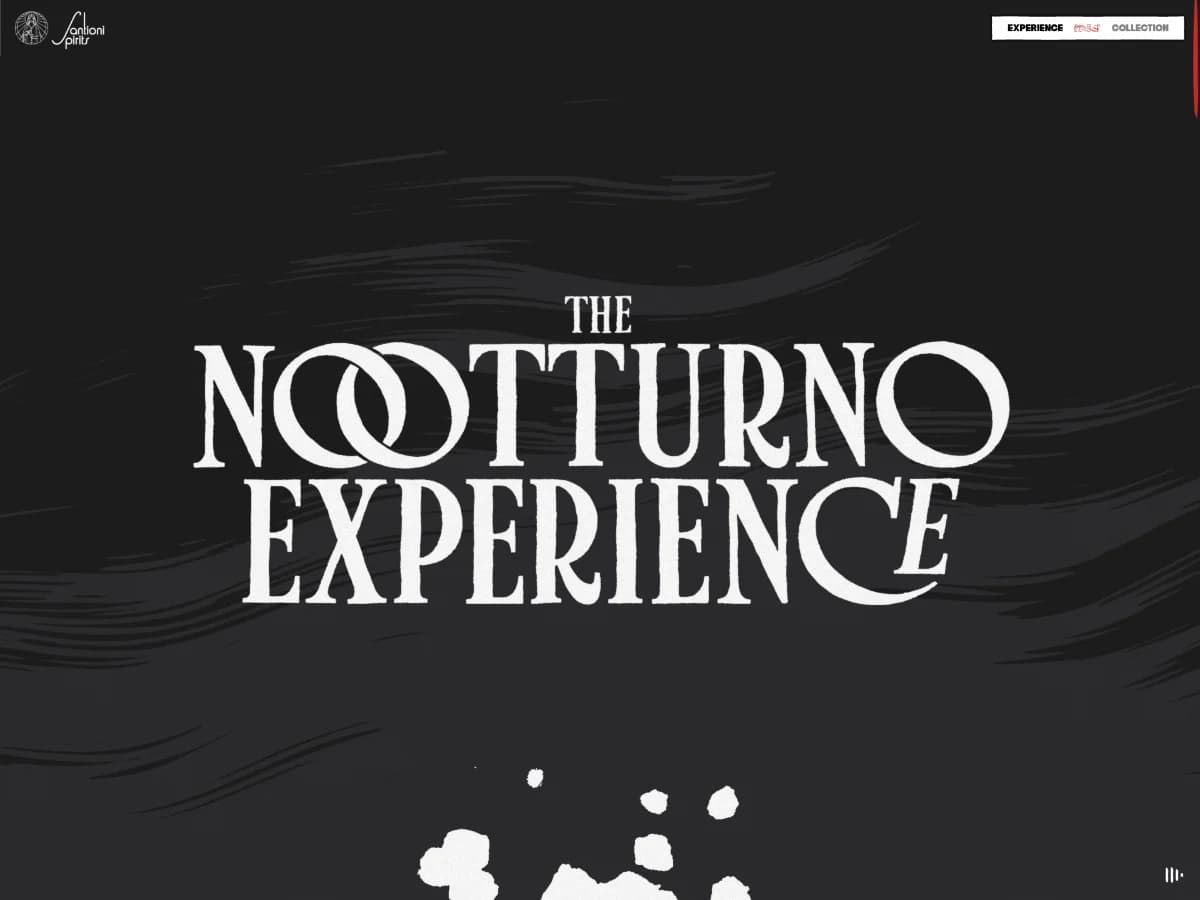 Santioni Spirits | Cocktails to Indulge Now, Atone Later website preview by Active Theory