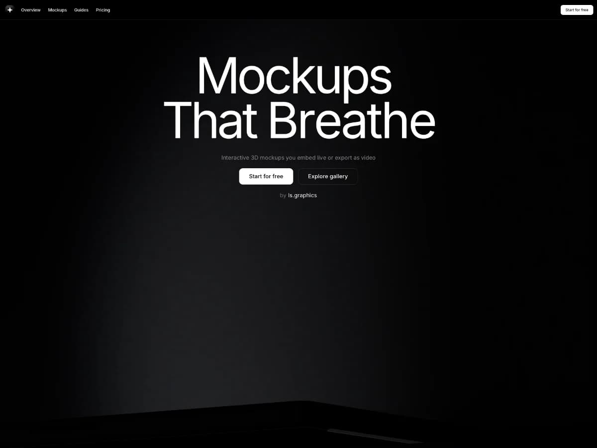 mckp.live — Interactive Mockups That Move website preview by ls.graphics