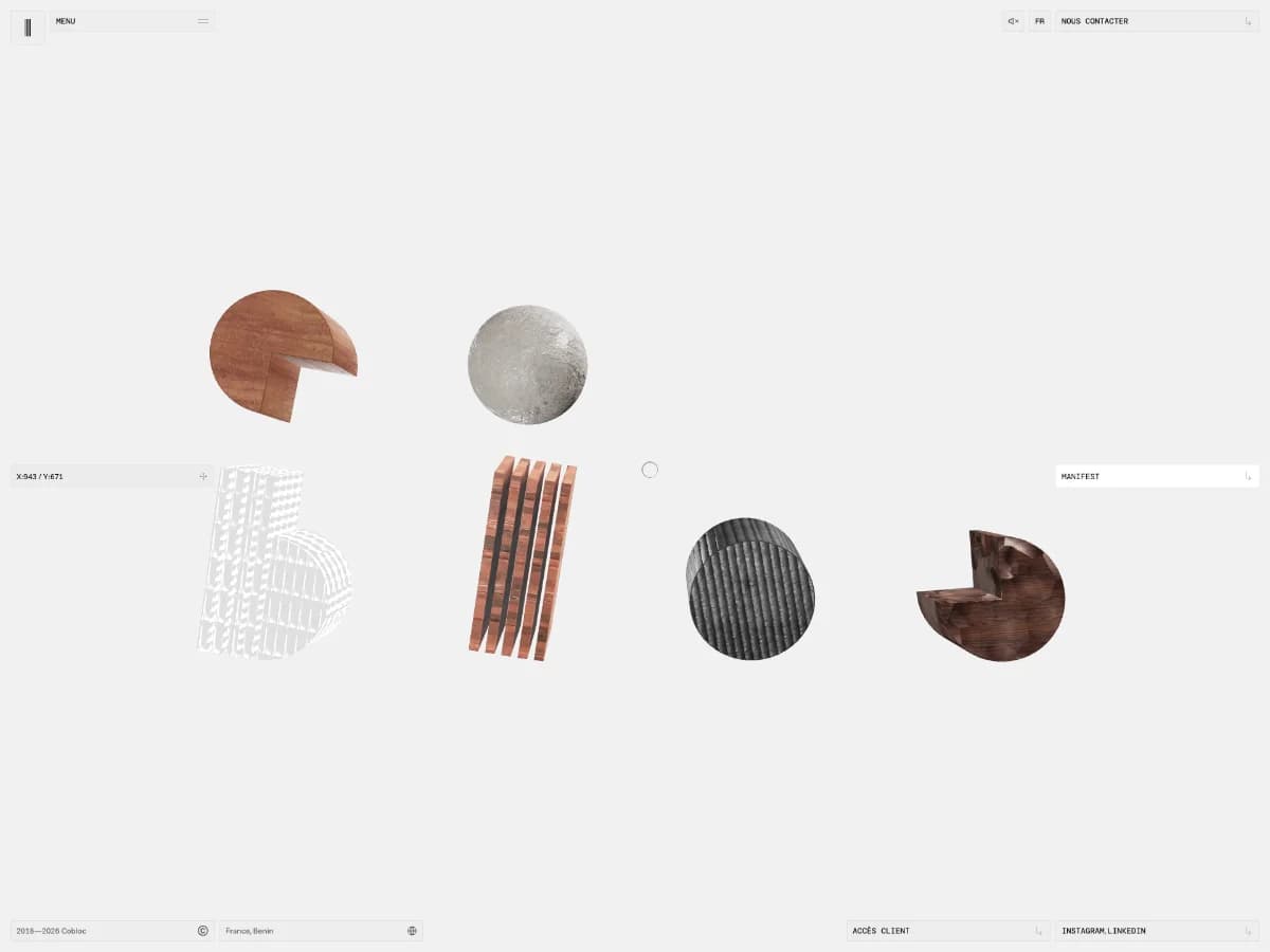 Cobloc website preview by Adveris