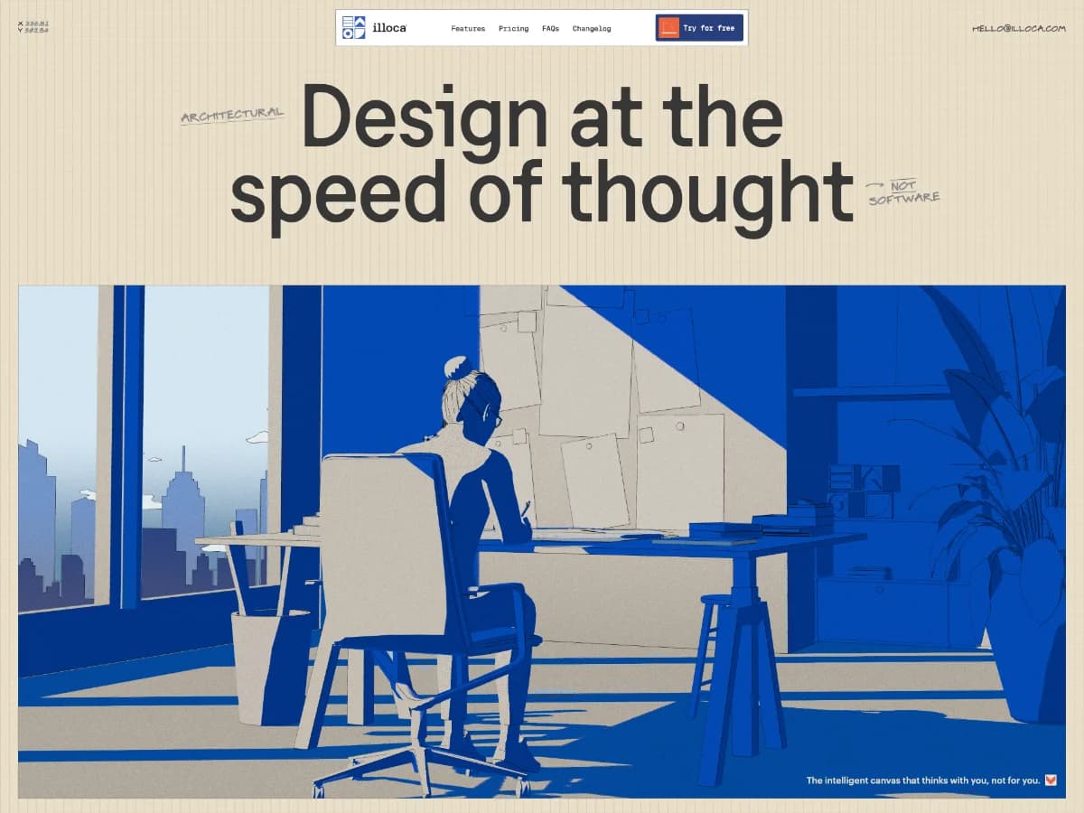 illoca – Architectural design at the speed of thought website preview by Unseen Studio®