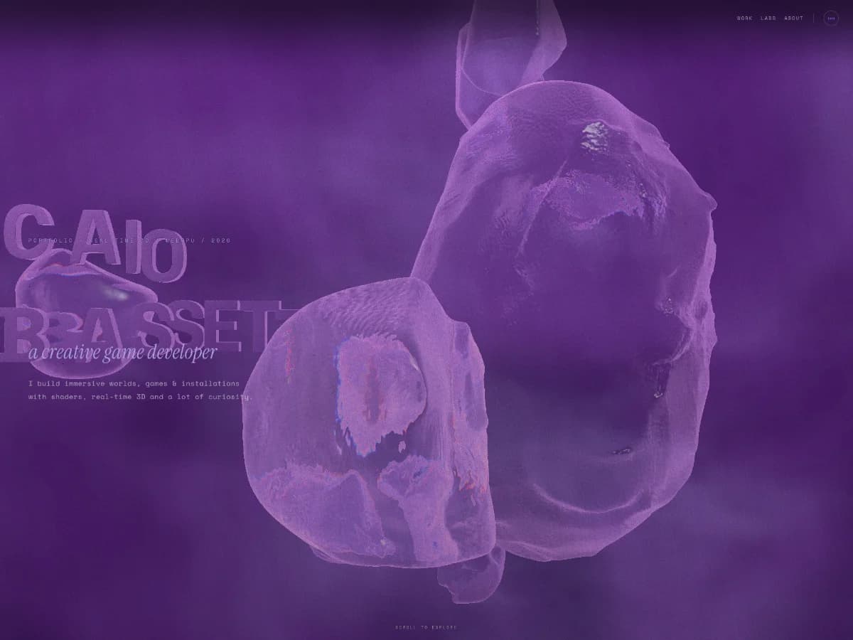 Caio Bassetti - Creative Game Developer website preview by Caio Bassetti