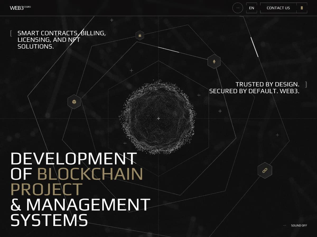 Blockchain / Web3 Development Services | ESQRD website preview by ESQRD