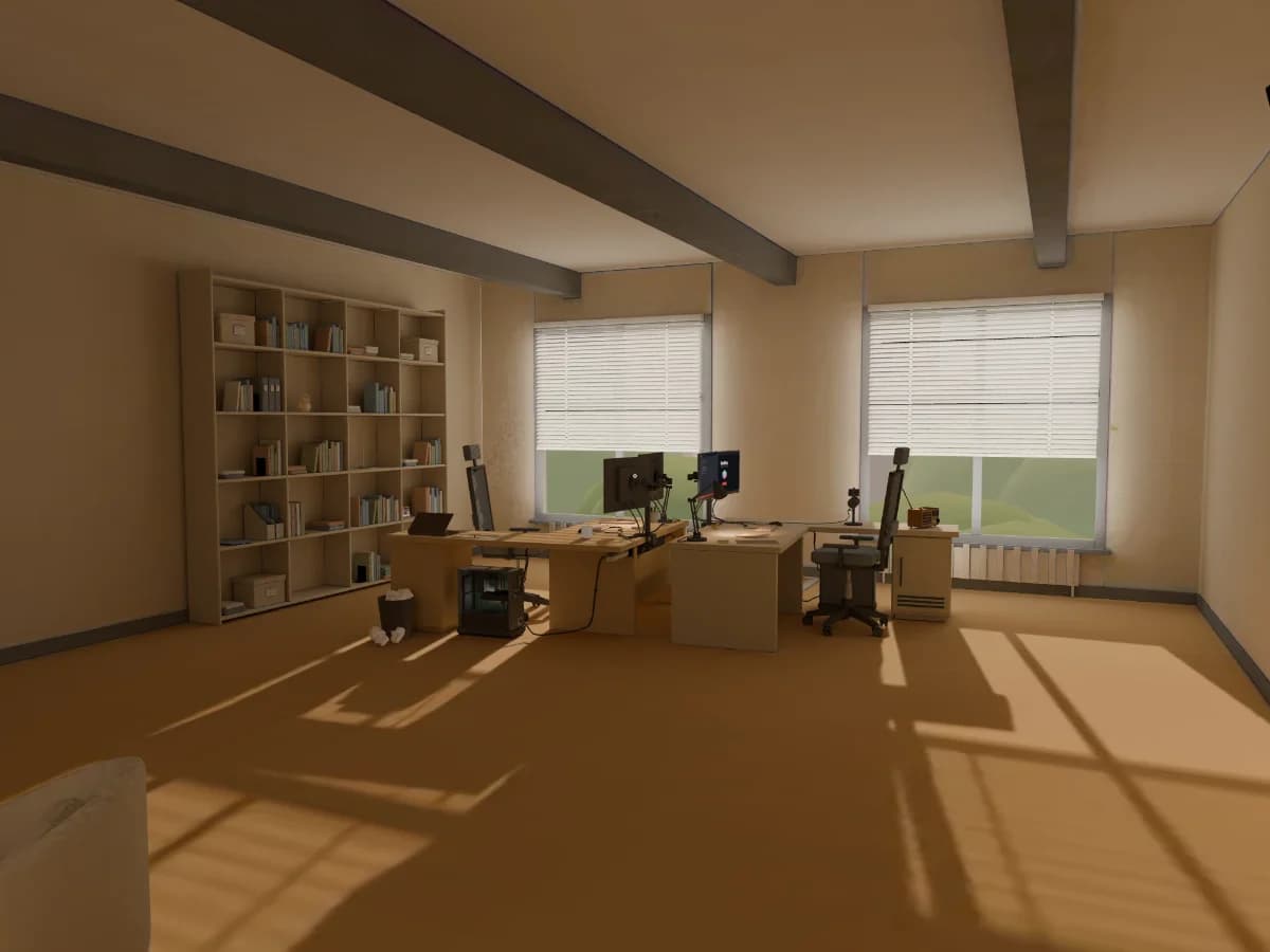 Graffico Office | a 3D studio you can walk through website preview by Graffico