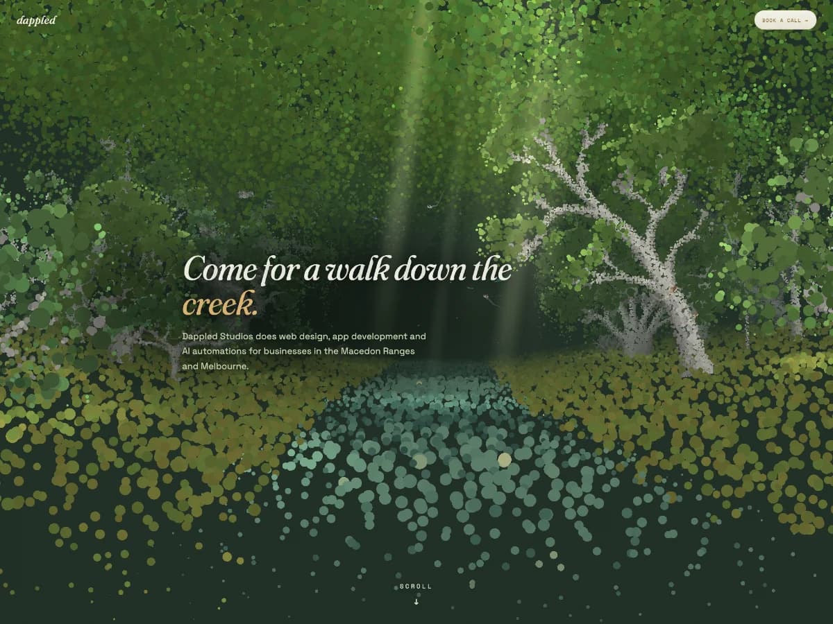 Dappled Studios — web design, app development & AI automations website preview by Dappled