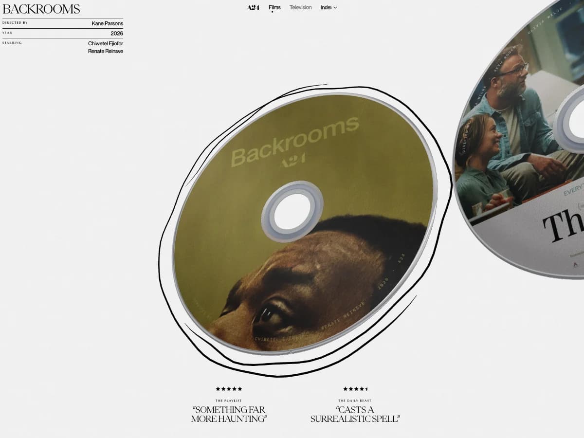 A24 — Films website preview by R—K