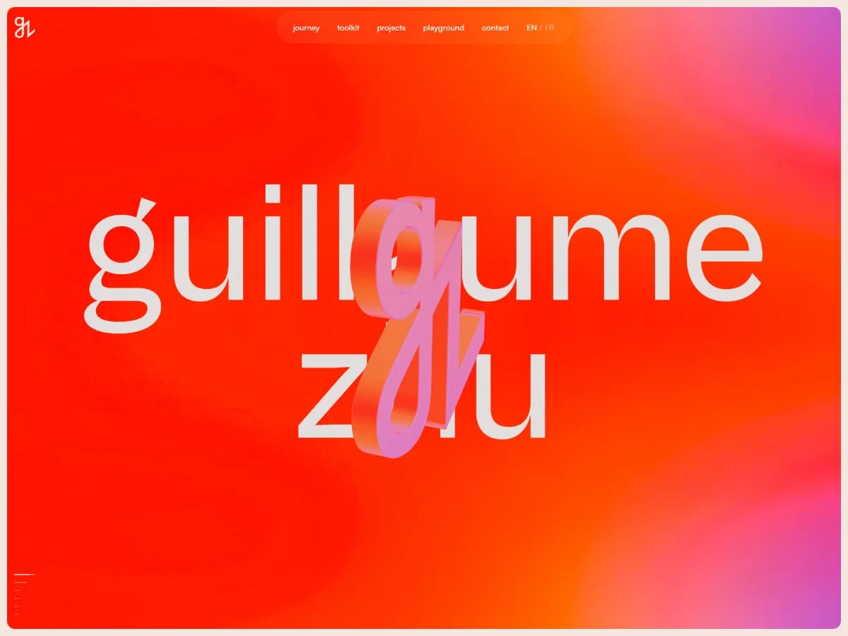 Guillaume Zhu — Front Creative Developer & Art Director website preview by Guillaume Zhu
