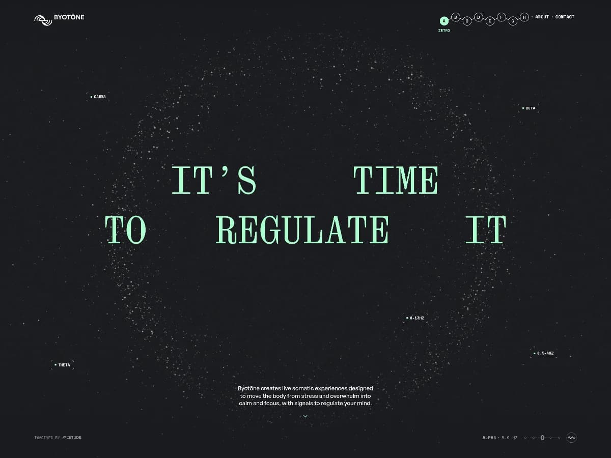 Byotōne website preview by L'Étude
