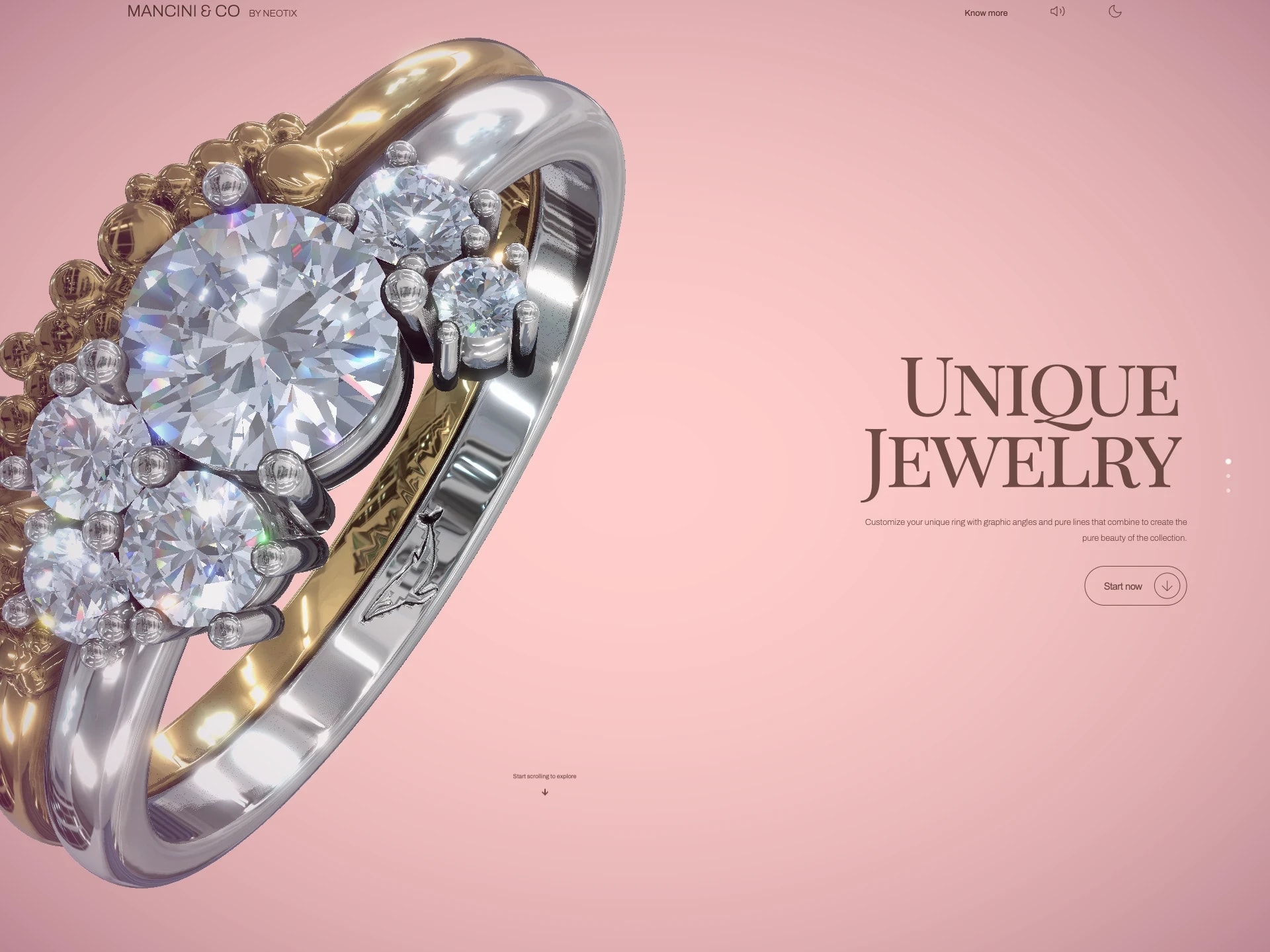 Jewelry landing page