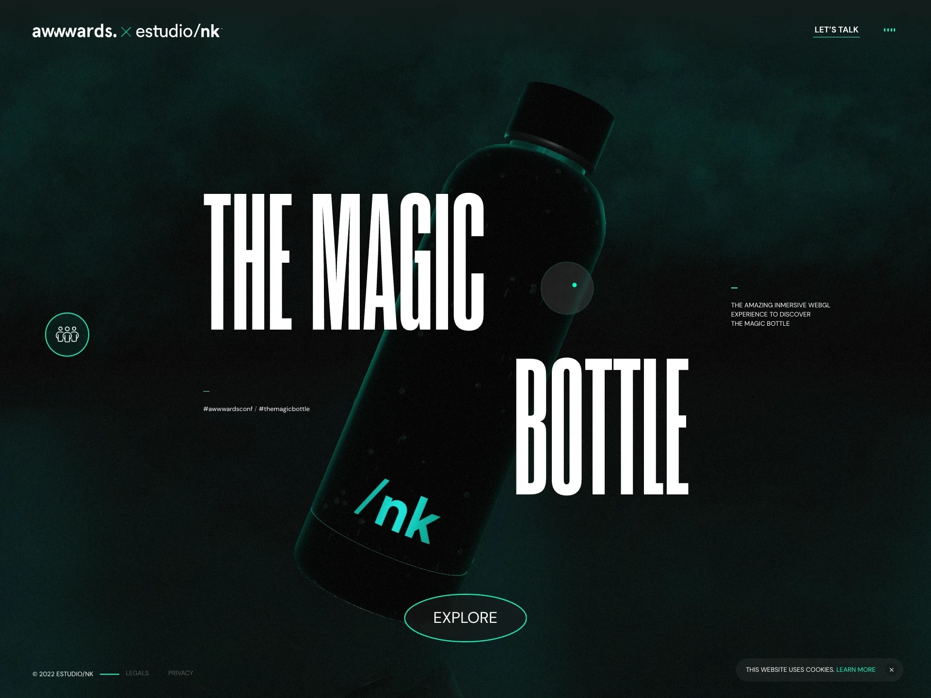 The Magic Bottle — Awwwards x estudio/nk ®
