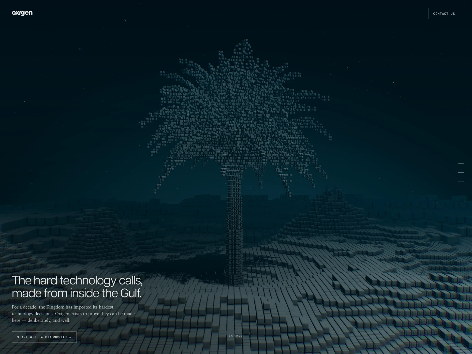 Oxigen — The hard technology calls, made from inside the Gulf