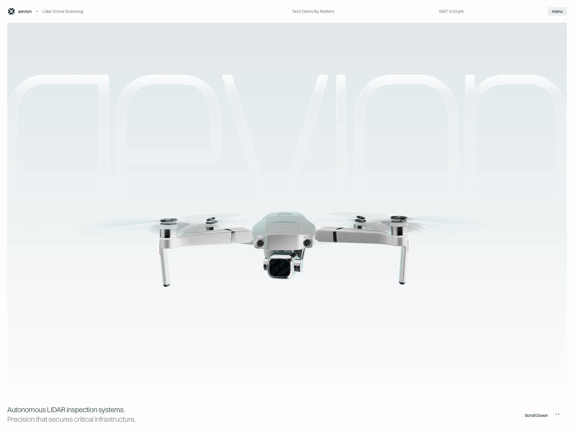 Aevion — autonomous LiDAR inspection drone