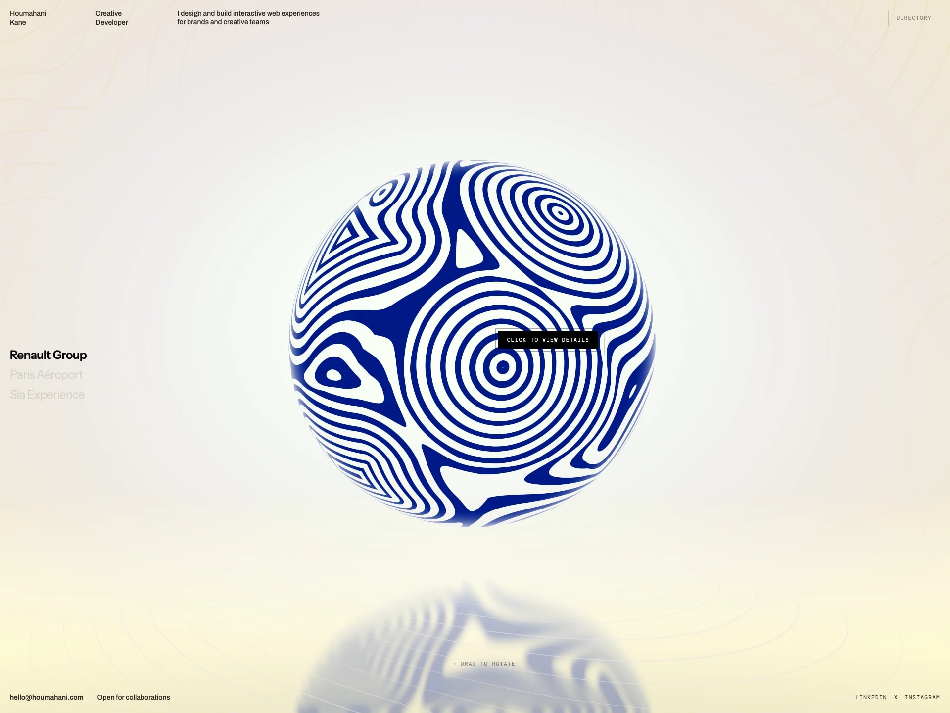 Houmahani Kane · Freelance Creative Developer